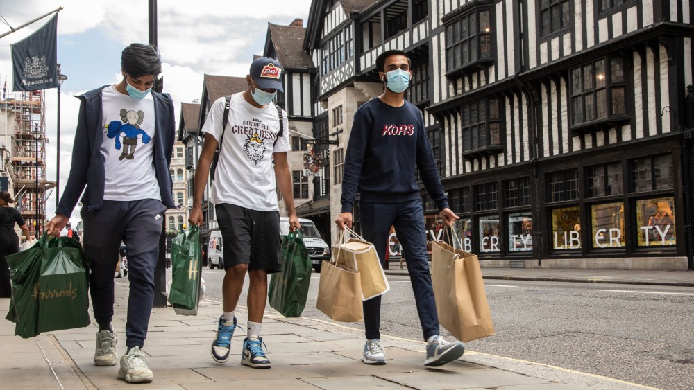 London retail reopens following the Covid-19 closures.