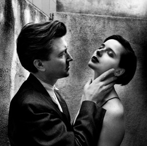 David Lynch and Isabella Rossellini, 1988.