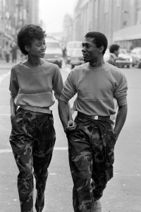 Designer Lester Hayatt and Model Romney Russo in Lester Hayatt for Spring 1980.