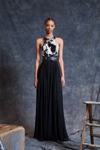 For pre-fall 2020, Michael Kors used a pony print in numerous ways, including for this casual take on an evening gown. ÒWe are going to have parties again,Ó he said.