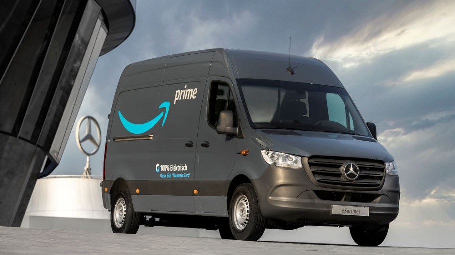 Amazon is adding more than climate-friendly 1,800 electric vehicles from Mercedes-Benz Vans to its delivery fleet in Europe this year.