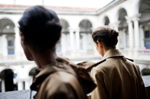 Backstage at Max Mara RTW Spring 2021