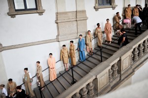 Backstage at Max Mara RTW Spring 2021