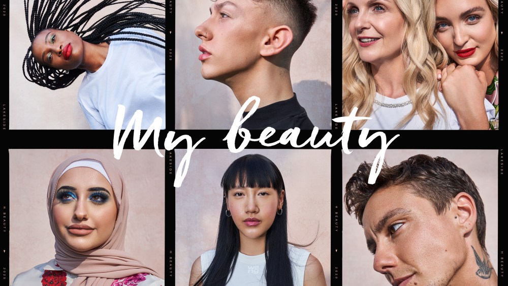 Campaign imagery for Harrods' H Beauty concept.
