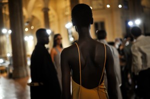 Backstage at Salvatore Ferragamo RTW Spring 2021