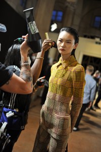 Backstage at Salvatore Ferragamo RTW Spring 2021