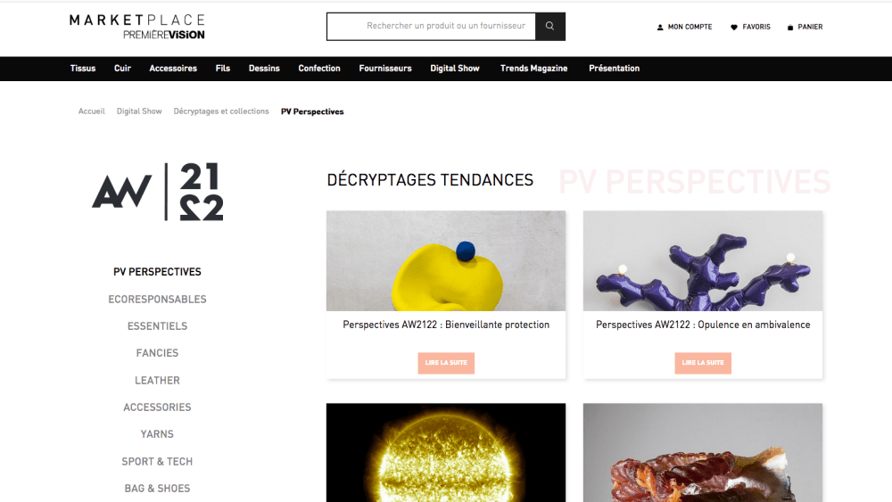 A look at the Première Vision Paris' marketplace.