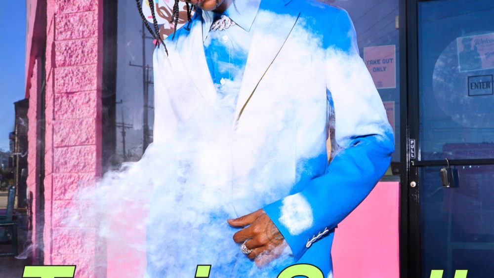 Travis Scott on the cover of The Face, shot by David LaChapelle.