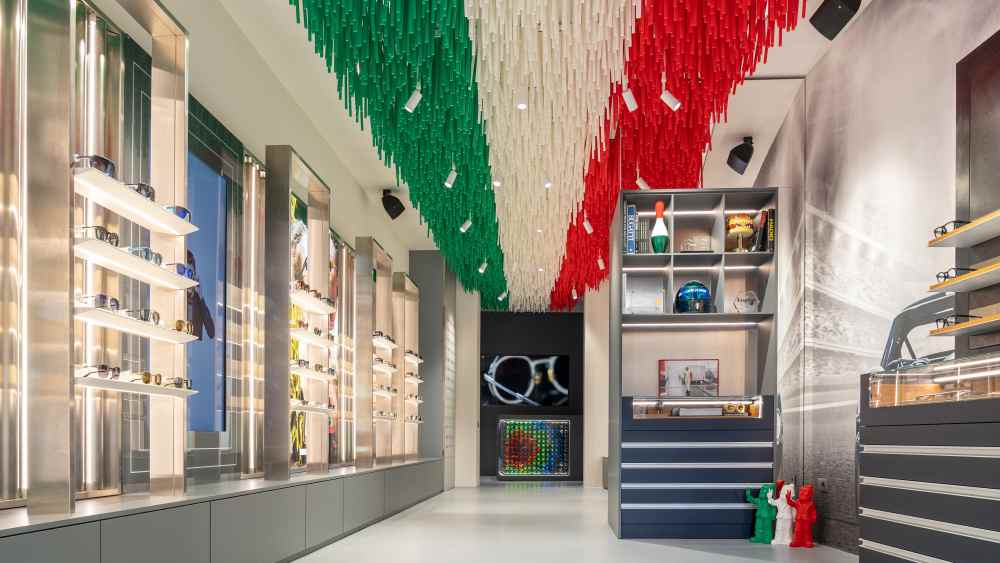 The new Italia Independent sore in Milan's Brera district.