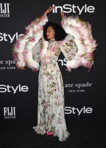 Tracee Ellis Ross arrives at the fourth annual InStyle Awards at The Getty Center on Monday, Oct. 22, 2018 in Los Angeles. (Photo by Jordan Strauss/Invision/AP)