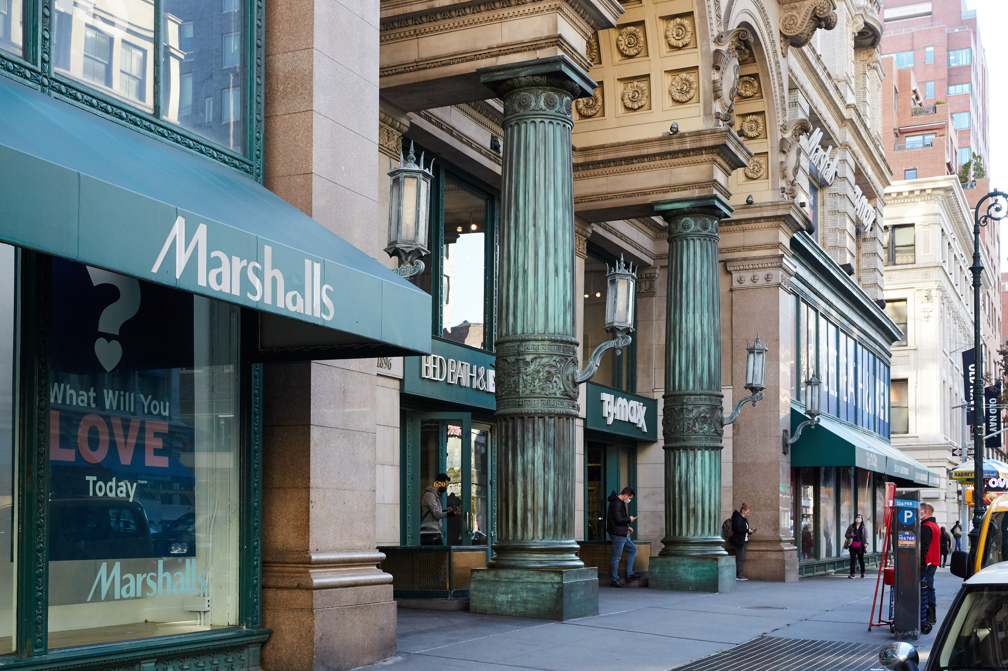 T.J.Maxx, and Marshalls in New York City in 2020.