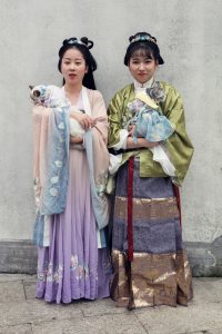 Attendees at the Xitang Hanfu Festival in China.