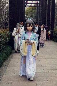 Attendees at the Xitang Hanfu Festival in China.