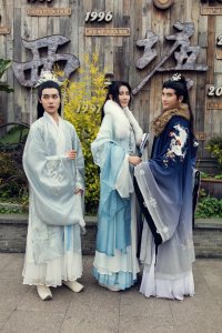 Attendees at the Xitang Hanfu Festival in China.