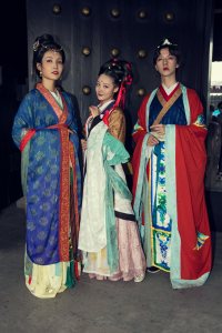 Attendees at the Xitang Hanfu Festival in China.