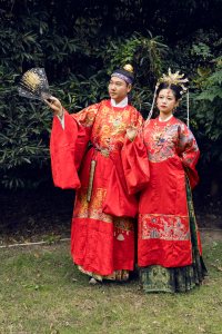 Attendees at a Hanfu gathering in Shanghai.