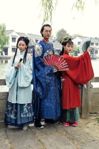 Attendees at the Xitang Hanfu Festival in China.
