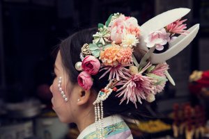 Attendees at the Xitang Hanfu Festival in China.