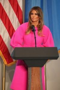 Melania Trump in 2017.