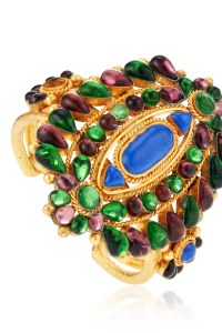 Gripoix Glass Cuff Bracelet