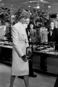 Princess Diana of Wales attends an event at a JCPenney department store in Springfield, Virginia, on November 11, 1985.