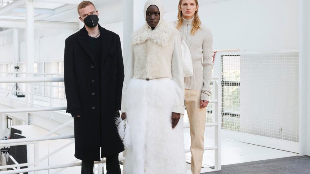 Matthew Williams with looks from his Alyx Men’s Fall 2021 collection.
