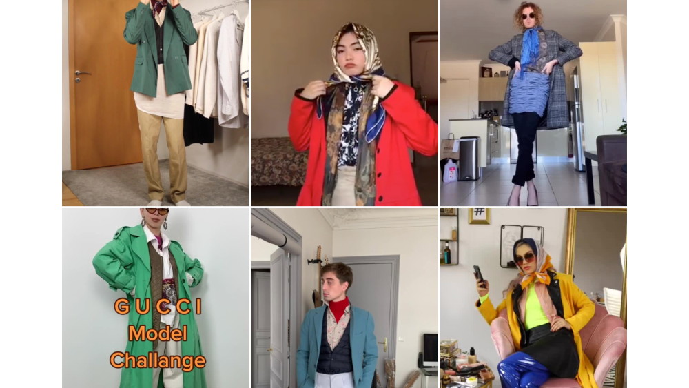 Gucci model challenge on TikTok