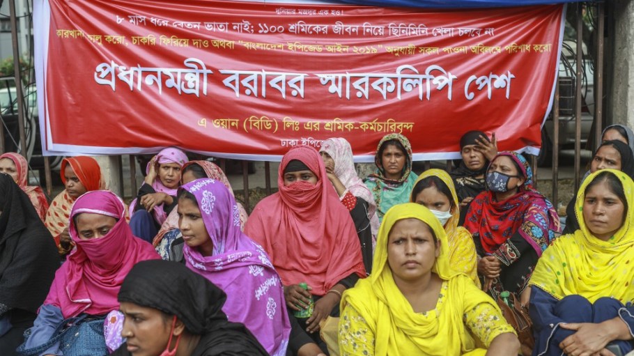 Union leaders are urging the Bangladesh government to reject an appeal to freeze a planned 5 percent hike in the minimum wage.