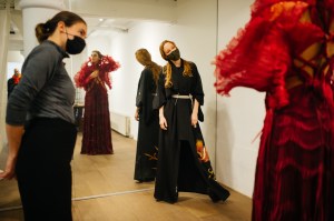 WWD’s Kuba Dabrowski visits Iris Van Herpen's Amsterdam atelier during the fitting for Dutch-Iranian musician Sevdaliza.