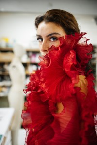 WWD’s Kuba Dabrowski visits Iris Van Herpen's Amsterdam atelier during the fitting for Dutch-Iranian musician Sevdaliza.