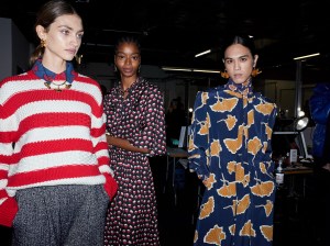 Backstage at Jason Wu RTW Fall 2021.