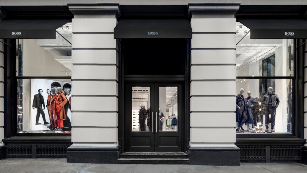 The Hugo Boss store in SoHo, New York.