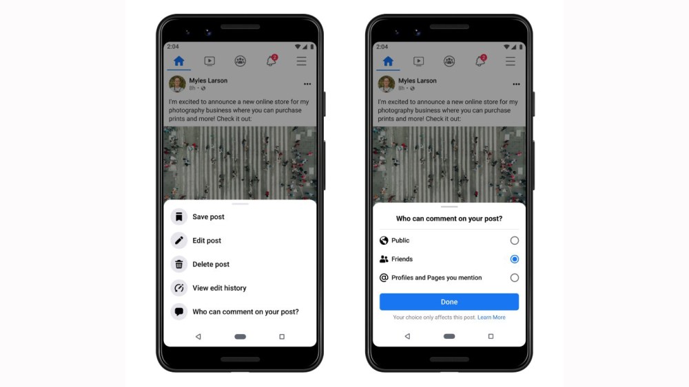 Facebook unveiled new visibility changes for content on Wednesday.