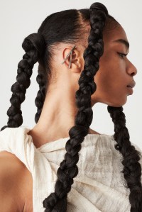 Sportmax's linen dress; Alexander McQueen earrings; Argento Vivo ring