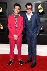 Jacob Collier in Stella McCartney and Ben Bloomberg 2021 Grammy Awards