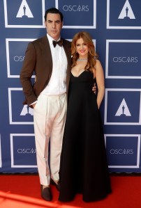 Sacha Baron Cohen and Isla Fisher in Dior