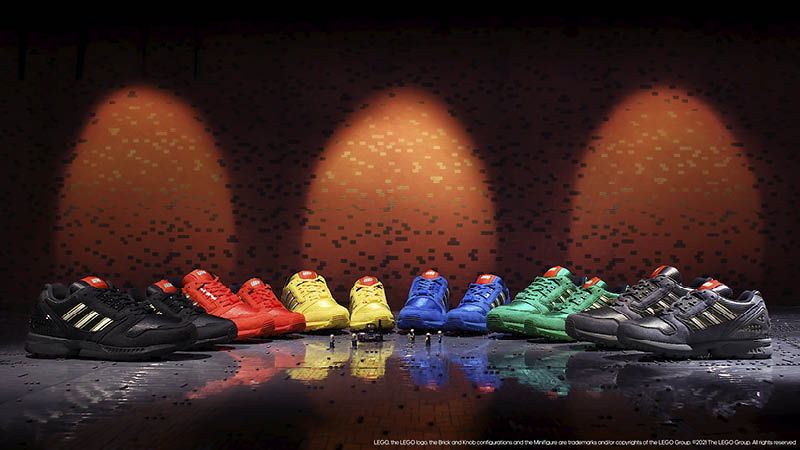 Adidas collaboration with Lego includes six themed colorways of its ZX8000 sneaker