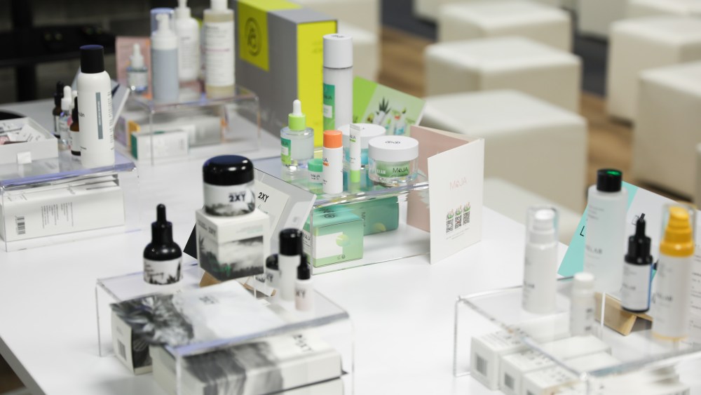 Some products from the Chinese beauty startups.