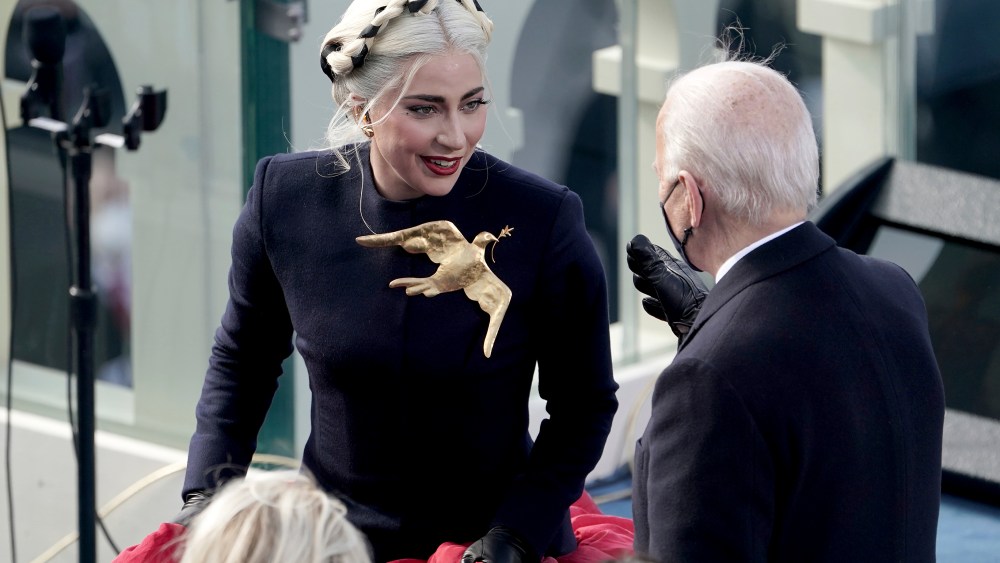 Lady Gaga Inauguration Schiaparelli Dove Brooch
