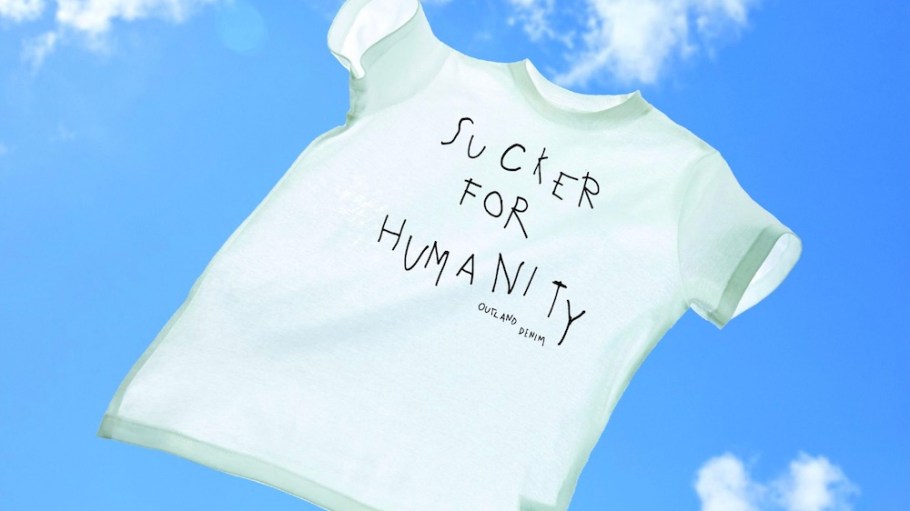 Outland Denim released Friday the ‘Sucker for Humanity’ T-shirt to support the UN World Day Against Human Trafficking.