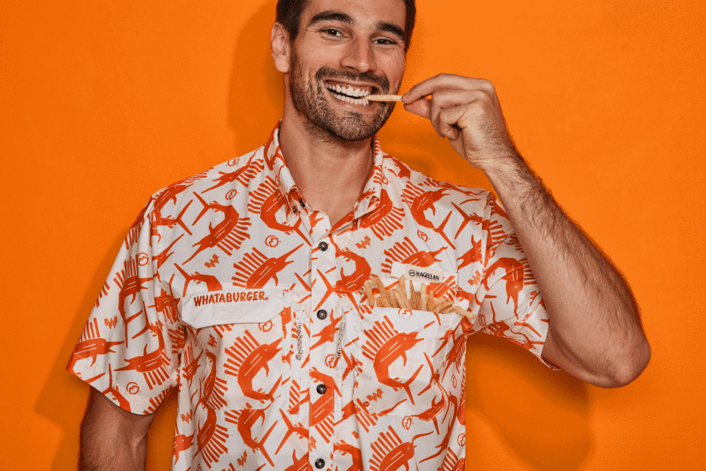 Academy Sports taps Whataburger for a special collection of fishing-themed apparel from the two Texas institutions.