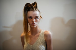 Backstage at Koché RTW Spring 2022