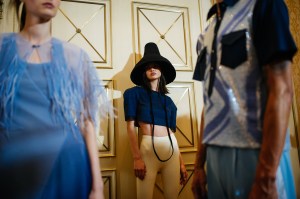 Backstage at Koché RTW Spring 2022