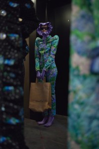 Backstage at Richard Quinn RTW Spring 2022