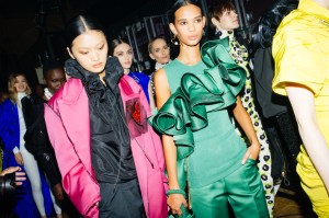 Backstage at AZ Factory RTW Spring 2022