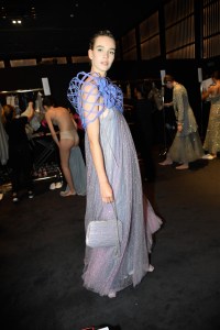 Backstage at Giorgio Armani RTW Spring 2022