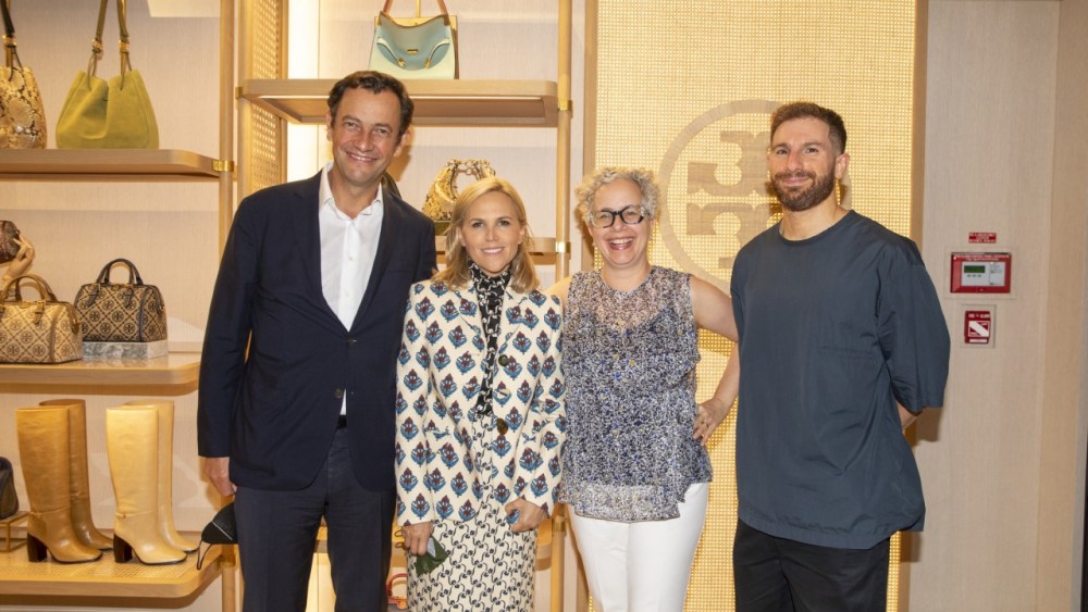 Pierre-Yves Roussel, Tory Burch, Rachel Schreiber and Ben Barry.