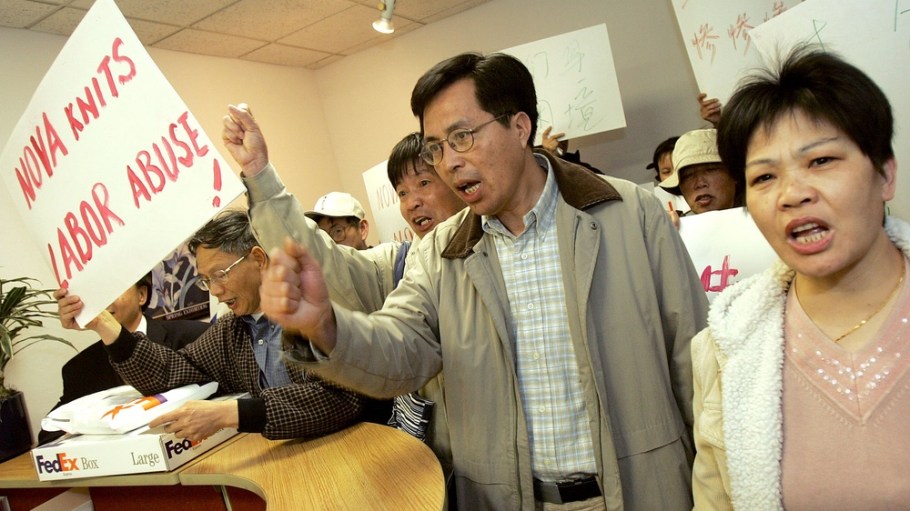 Garment workers protest