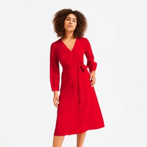 The Cupro Blouson Dress