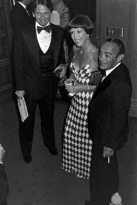 Bob Mackie and Carol Burnett attend a benefit on August 1, 1976.